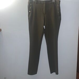 Green Anne Klein Dress Pants Size 16 Viscose nylon elastic blend.